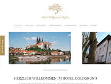 Tablet Screenshot of hotel-goldgrund-meissen.de